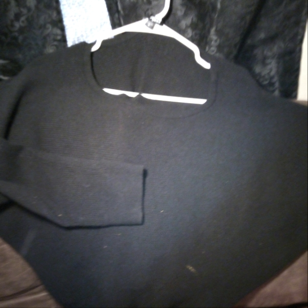 Women's Large Black Knit Sweater